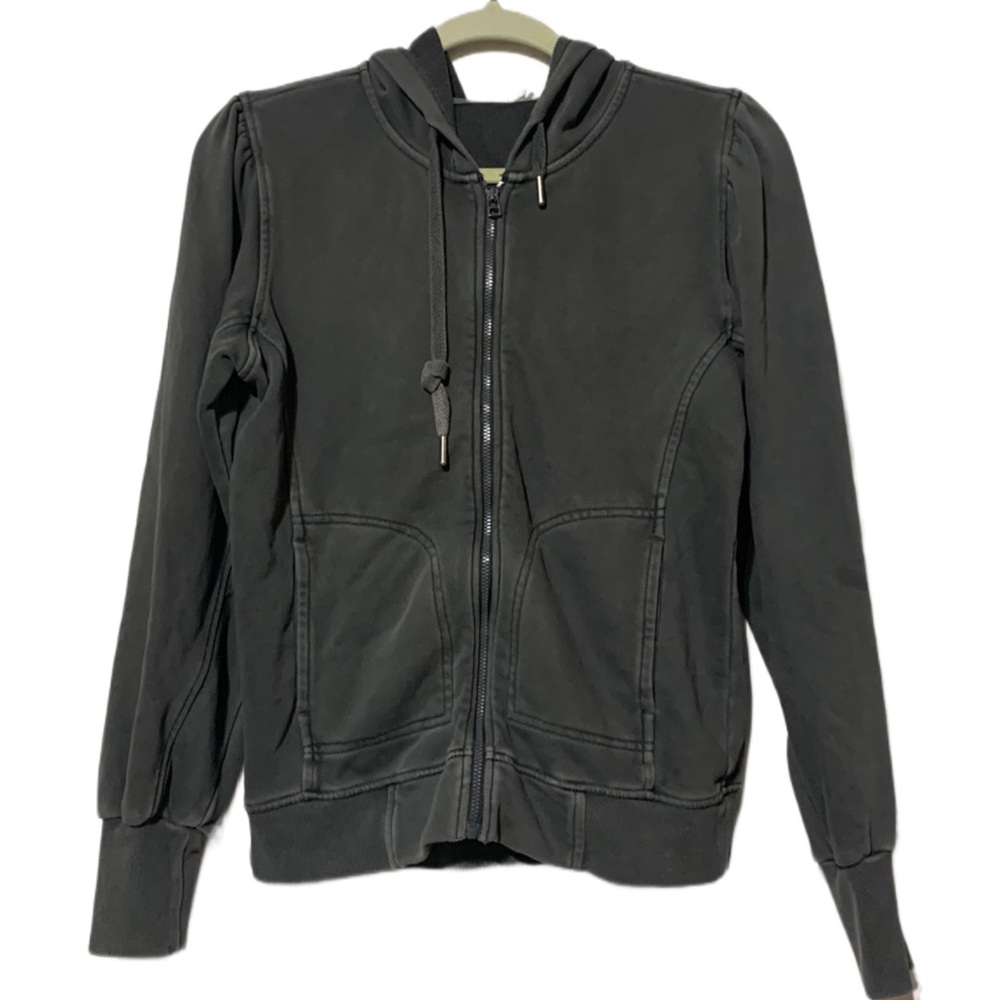 Anthropologie Black Hoodie Sweatshirt